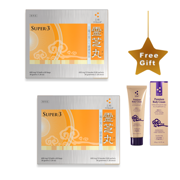 Super3 2Box Special + Reishi Body Cream Mitsuwa Online Store